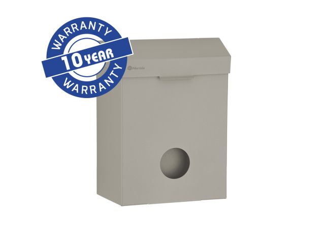 MERIDA STELLA STONE GREY LINE sanitary disposal bin with a container for sanitary bags 4.4 l, stone grey